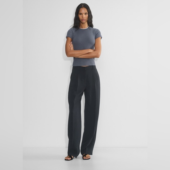 Aritzia Babaton Effortless Pants Dark Night Navy Size 4 - Picture 3 of 3